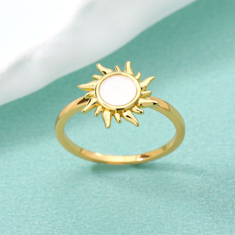 New Sun Flower Simple Ring