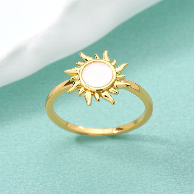 Nuevo Anillo Simple Flor De Sol