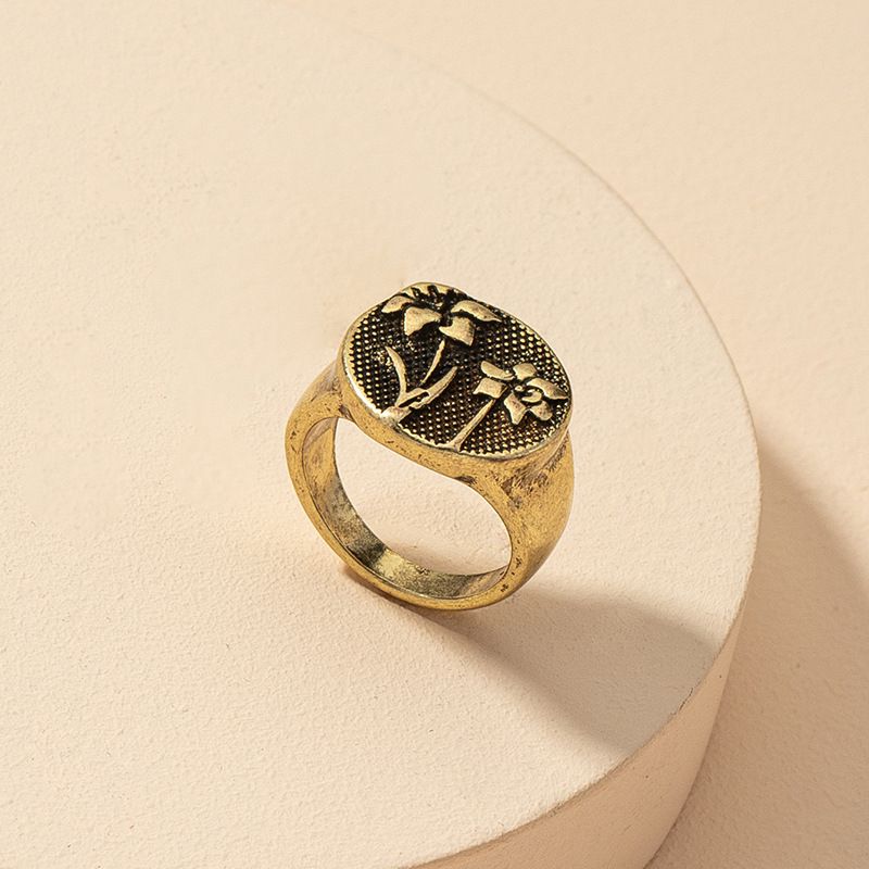 Fashion Flower Metal Ring