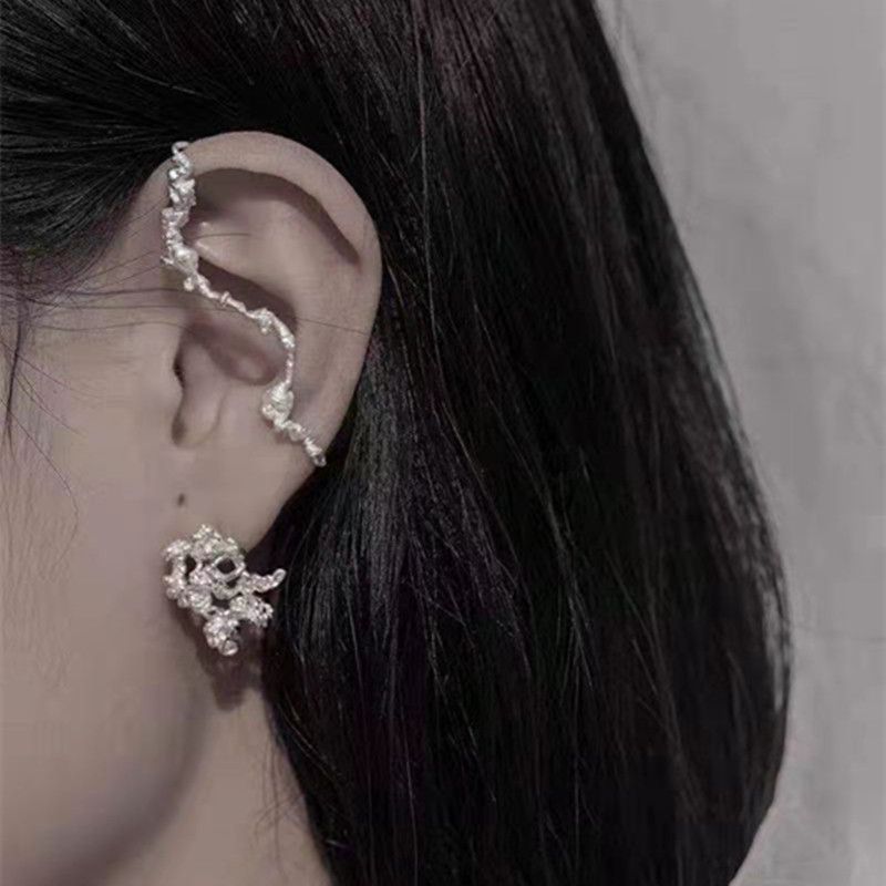 Fashion Irregular Metal Earrings Ear Clips