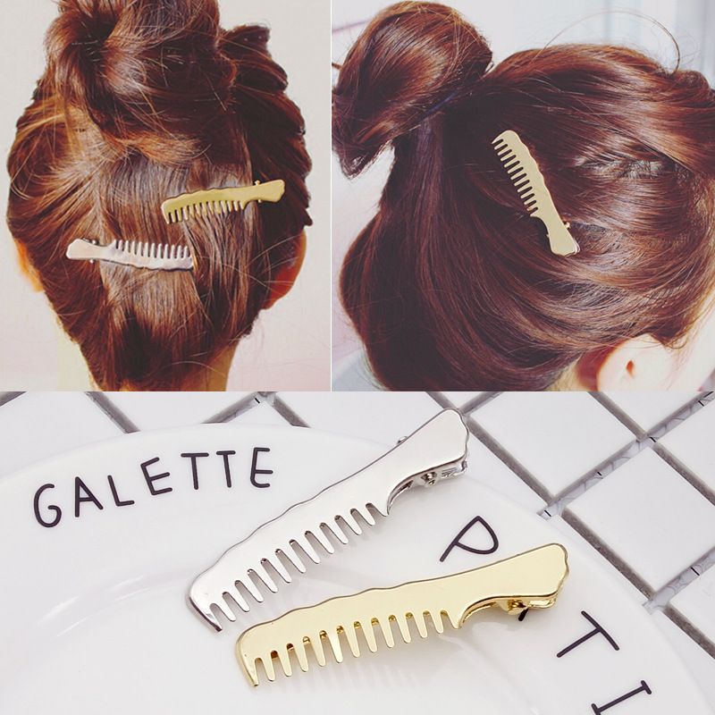 Korean New Alloy Small Comb Hairpin