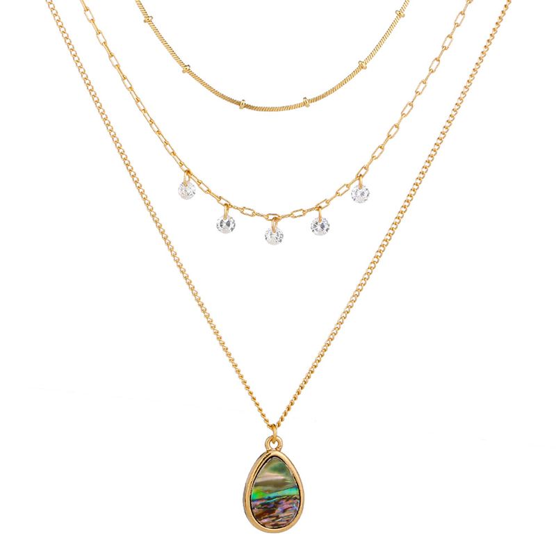 Simple Multi-layered Fashion Abalone Shell Necklace