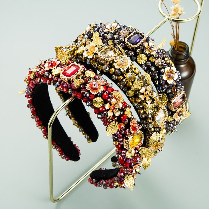 Fashion Sponge Gold Velvet Headband