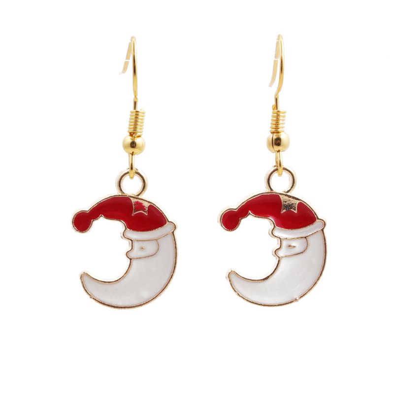 Christmas Fashion Moon Earrings