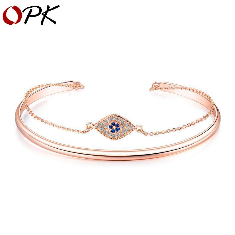 New Simple Copper Diamond Eye Bracelet