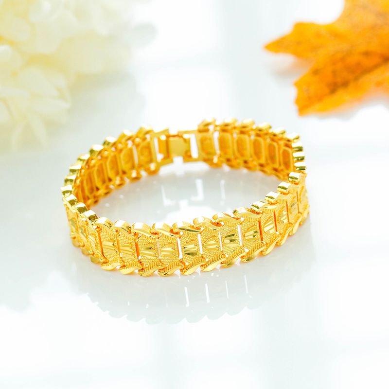 Simple Wrist Copper Gold-plated Bracelet