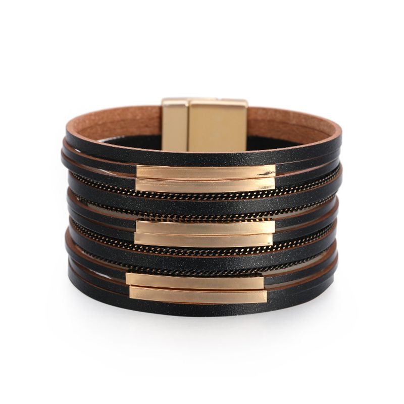 Bohemian Copper Pipe Wide-brimmed Bracelet