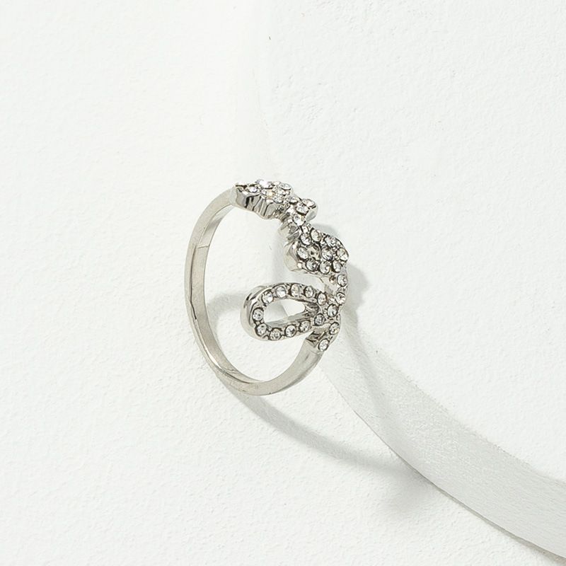 New Love Diamond Alloy Fashion Ring