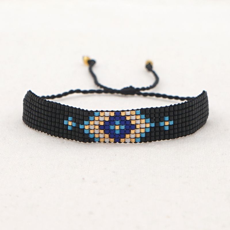 Simple Miyuki Rice Beads Hand-woven Ethnic Wind Eye Beaded Bracelet