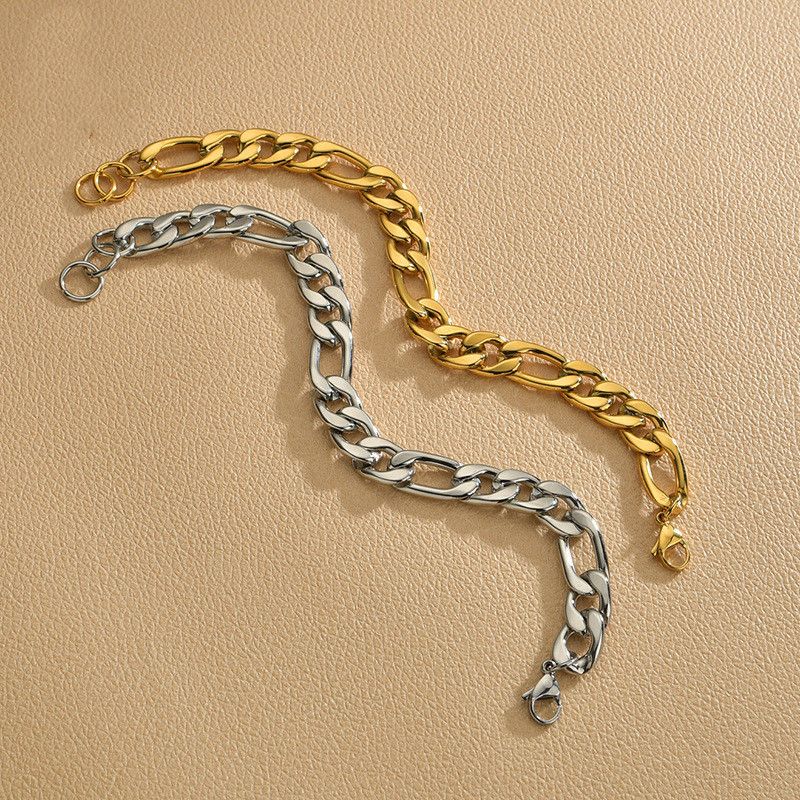 New Punk Simple Chain Trendy Stainless Steel Bracelet