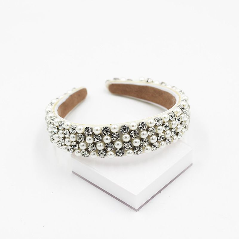 Baroque Diamond-studded Pearl Exquisite Headband