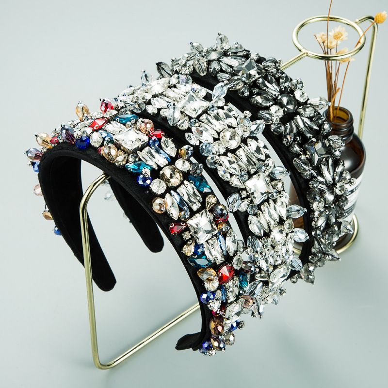 Fashion Glass Diamond Crystal Headband