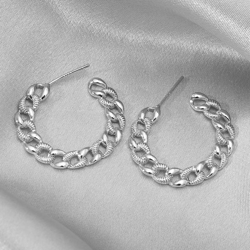 Boucles D&#39;oreilles En Cuivre À La Mode Pour Femmes En Argent 925