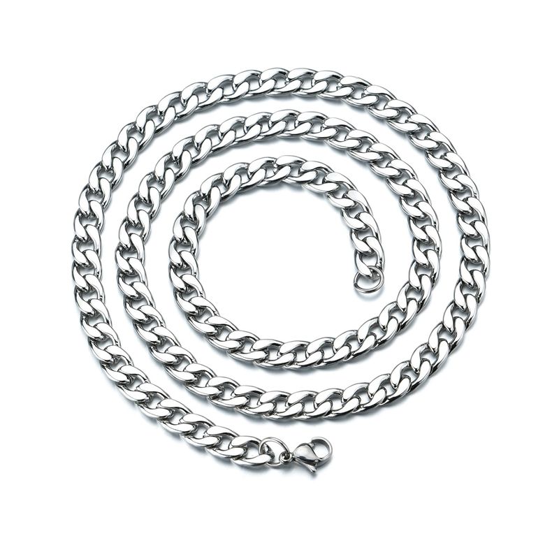 Simple Style Geometric Stainless Steel Polishing Necklace
