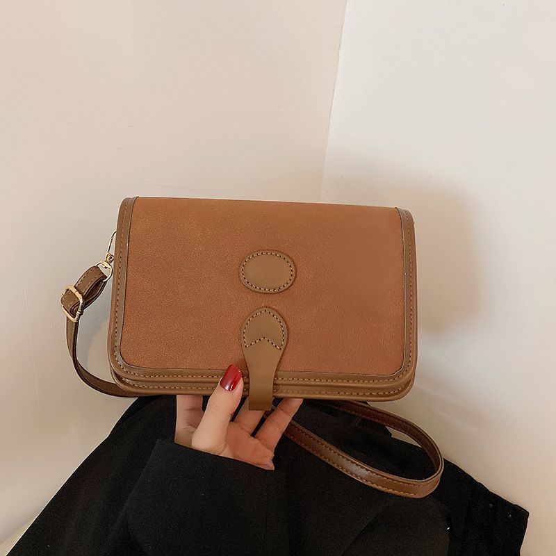 Texture Casual Small Bags Women's 2021 New Trendy Style Internet Celebrity Autumn And Winter Shoulder Bag Simple Retro Messenger Bag