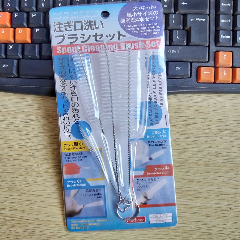 Multi-function Teapot Brush 4 Sets Of Spout Brush Food Utensil Cleaning Brush Bottle Brush Cup Brush Teapot Brush