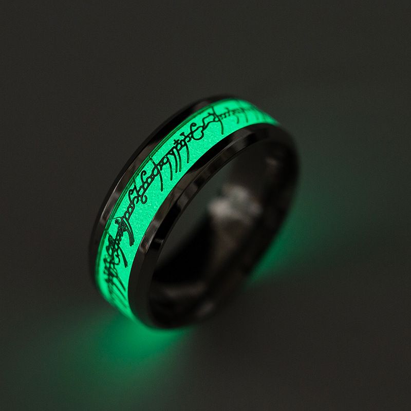 Grenz Überschreiten Der Neuer Herr Der Ringe Glänzend Leuchtend Fluor Zieren Der Ring Konzert Brief Text