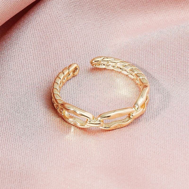 Retro Twist Copper Ring Trend All-match Fashion Ring