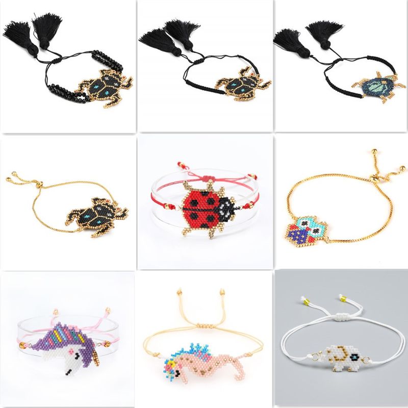 Miyuki, Joyería Tejida A Mano, Pulsera Pequeña Apilada Europea Y Americana, Pulsera Personalizada