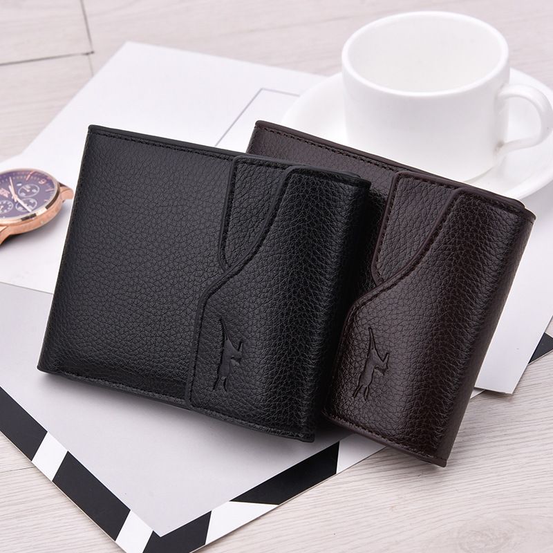 Foreign Trade Us Dollar Clip Driver's License Card Bag Pu New Cross-border Short Men Wallet