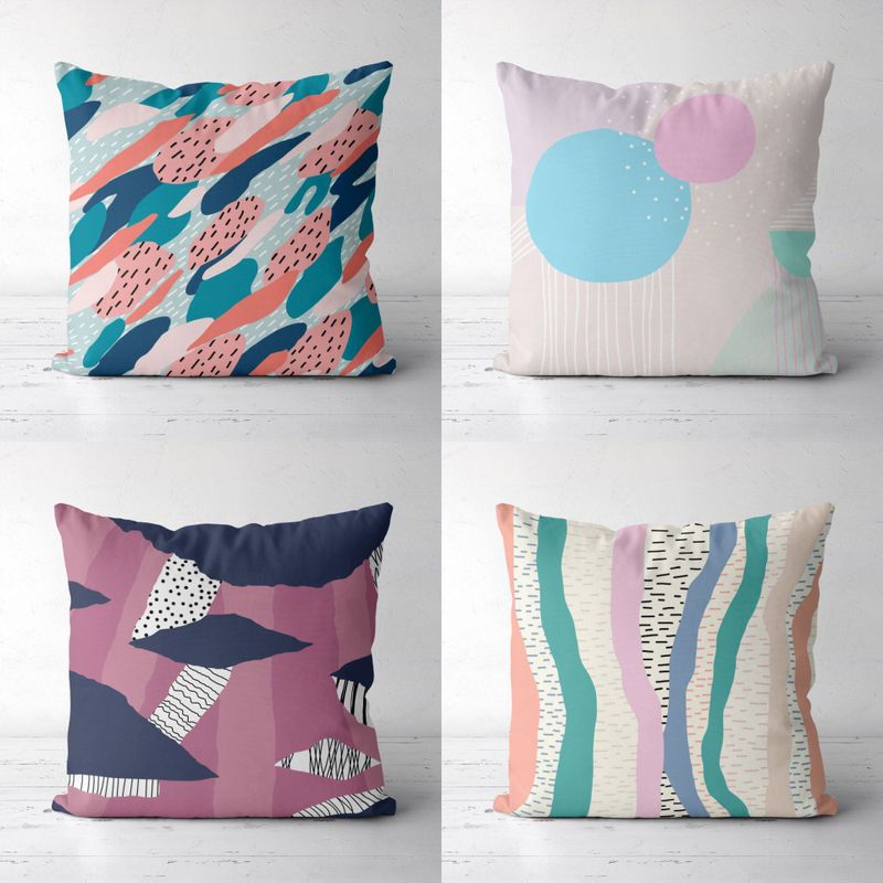 Abstract Pattern Series Fashion Pillowcase Fabric Sofa Cushion Cover Home Pillowcase