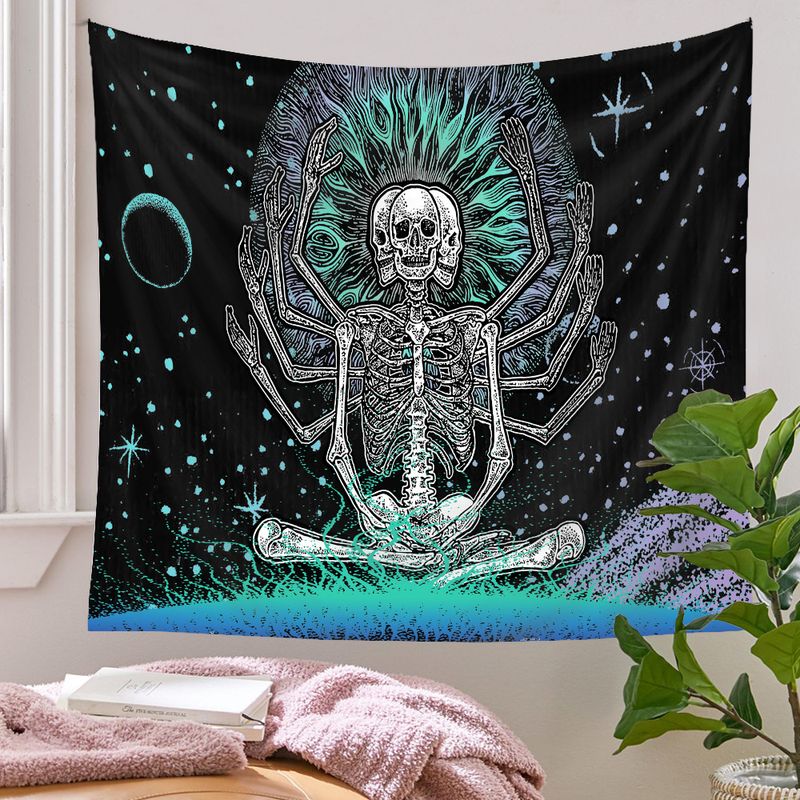 Tapestry Bohemian Tapestry Decorative Cloth Background Cloth Hanging Skull Tapestry Custom Tapestry