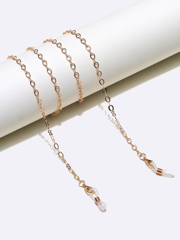 Non-slip Popular Metal Glasses Rope Gold Thin Oval Handmade Glasses Chain