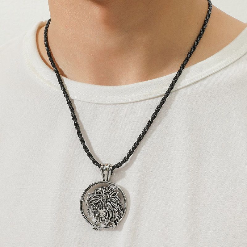 Retro Crucifixion Pendant Hip Hop Punk Necklace Personality Trendy Sweater Chain
