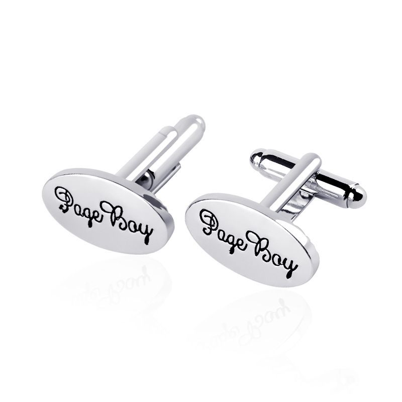 Fashion Lettering Cufflinks High Quality Alloy Drip Oil Letters Shirt Dress Cufflinks