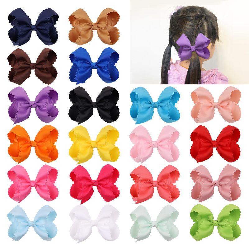 Simple Children's Hair Accessories Candy Color Bubble Flower Bow Hairpin Wholesale