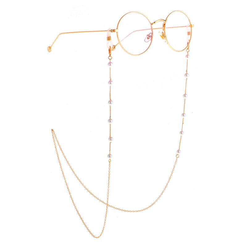 Heiße Mode Einfache 8mm Perlenkette Sonnenbrille Brille Kette