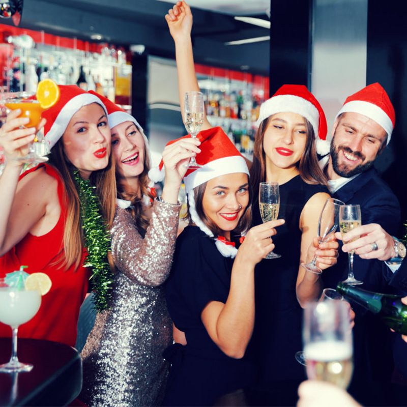 Décorations De Noël Chapeau Ordinaire Non-tissé De Noël Chapeau Enfants Adultes Chapeau De Noël Usine En Gros