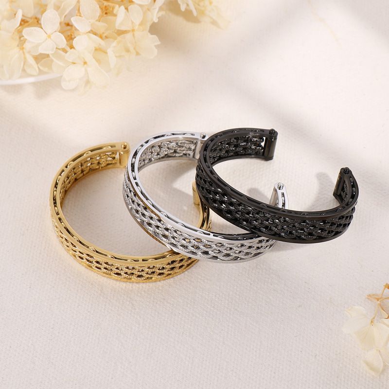 European And American Foreign Trade Fashion Hip Hop Wide Titanium Steel Bracelet Men's Stainless Steel Accessories Cross-border E-commerce  Wholesale