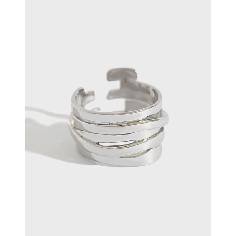 Hjz520 Japan Und Südkorea S925 Sterling Silber Ring Ins Stil Persönlichkeit Einfache Mehr Schicht Ige Wickel Frauen Ring Zeigefinger Silber Ring