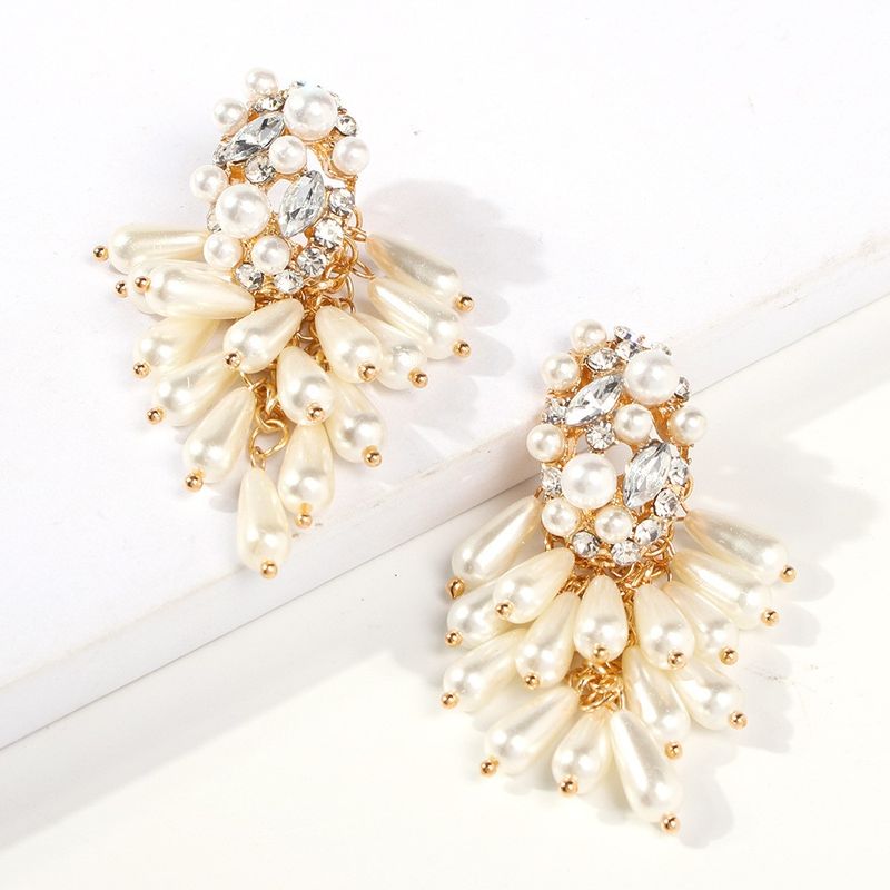 Personality Exaggerated Geometric Diamond Earrings