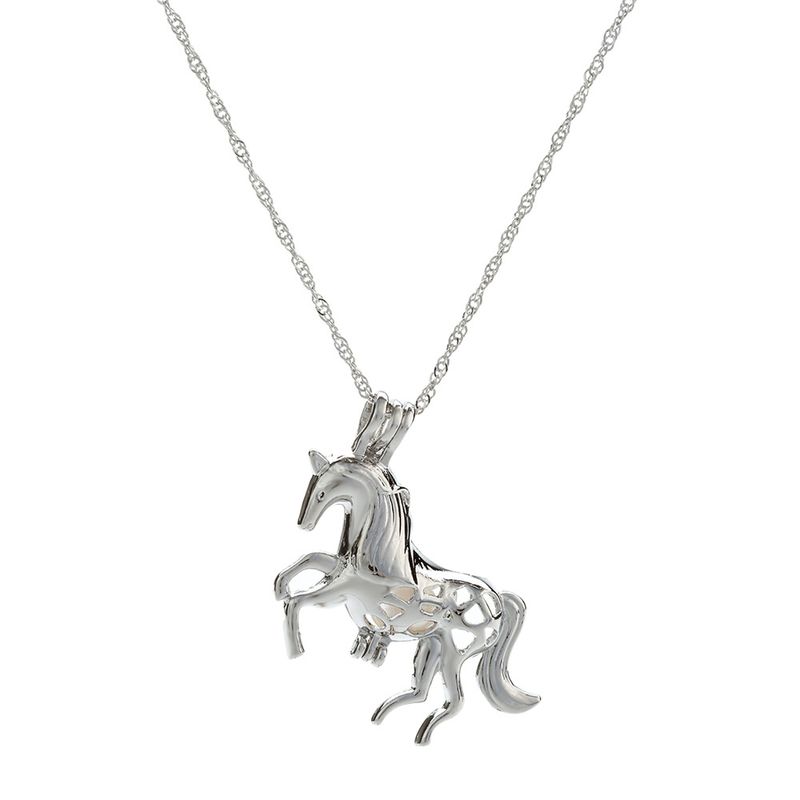 New Products Accessories Creative Diy White Dragon Horse Pendant Natural Freshwater Pearl Necklace Wholesale