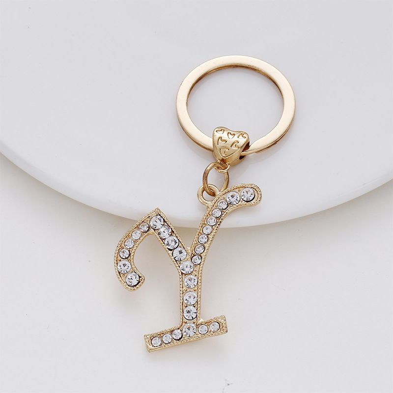 Zinc Alloy Letter Keychain