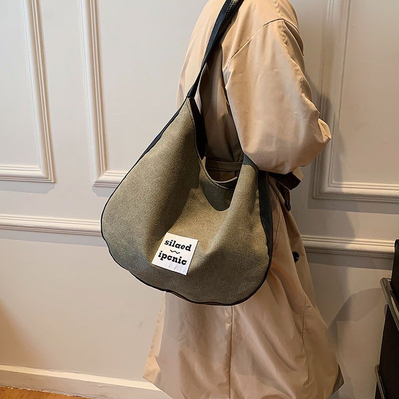 New Female Retro Schulter Big Bag Fashion Canvas Tasche Student Bag