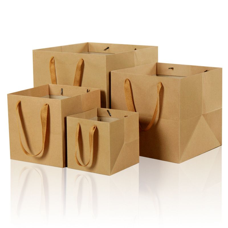 Flower Bag Square Bottom Bag Pcs Universal Gift Bag Ad Bag Factory Direct Sales Large Quantity In Stock