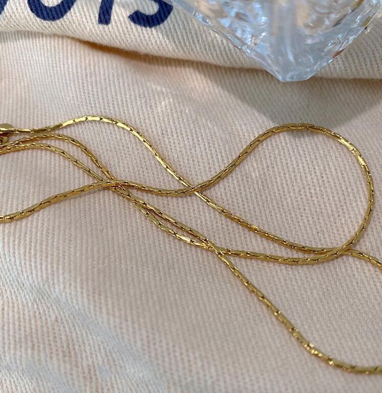 Herz Titan Stahl Eingelegtes Gold Halskette Mit Anhänger