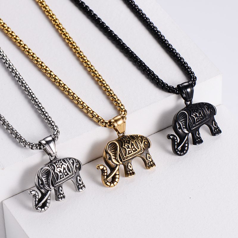 Stainless Steel 18K Gold Plated Fashion Plating Animal