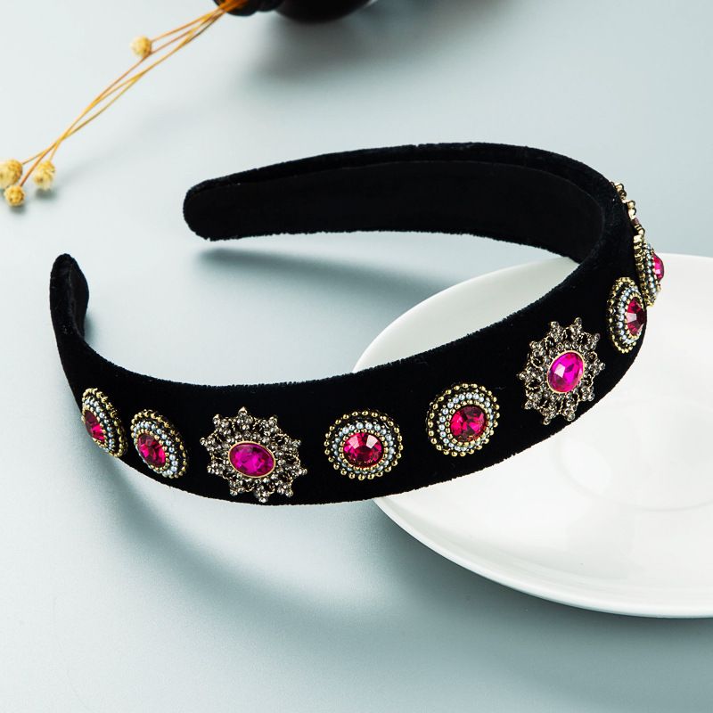 Heming Headband European And American Fashion New Baroque Style Retro Wide-edged Headband Wholesale Cross-border Trend Street Snap Hair Accessories