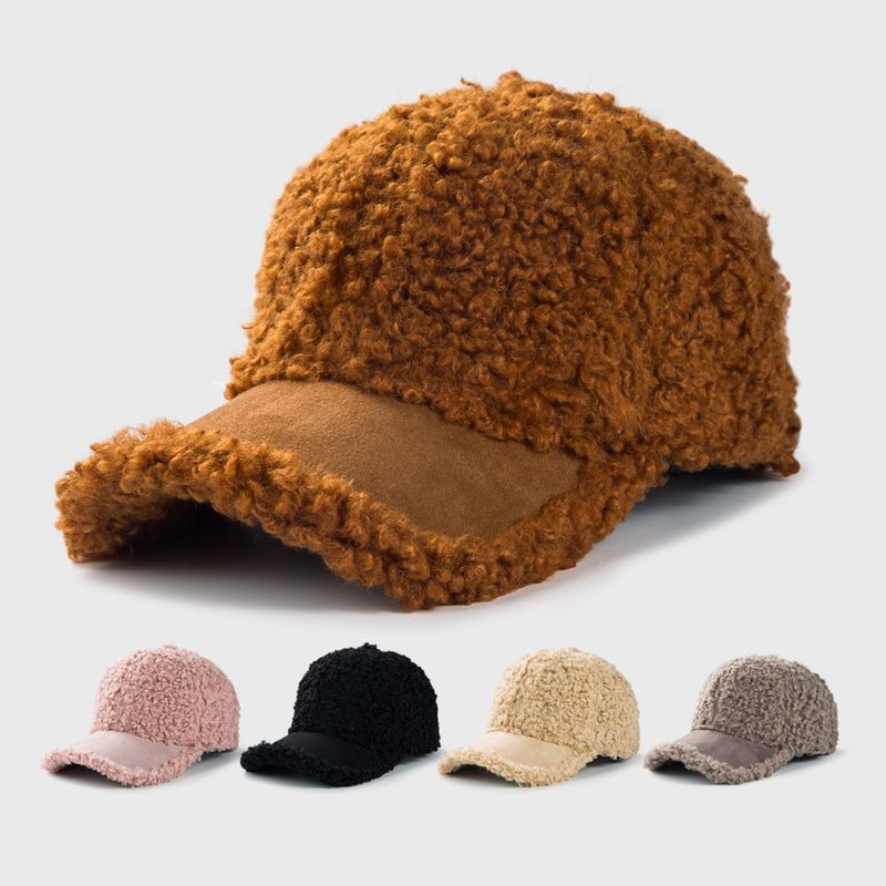 2021 قبعات بيسبول كورية جديدة ، صوف شتوي ، أزياء صوف صوفية ، قبعات تيدي ، قبعات دافئة