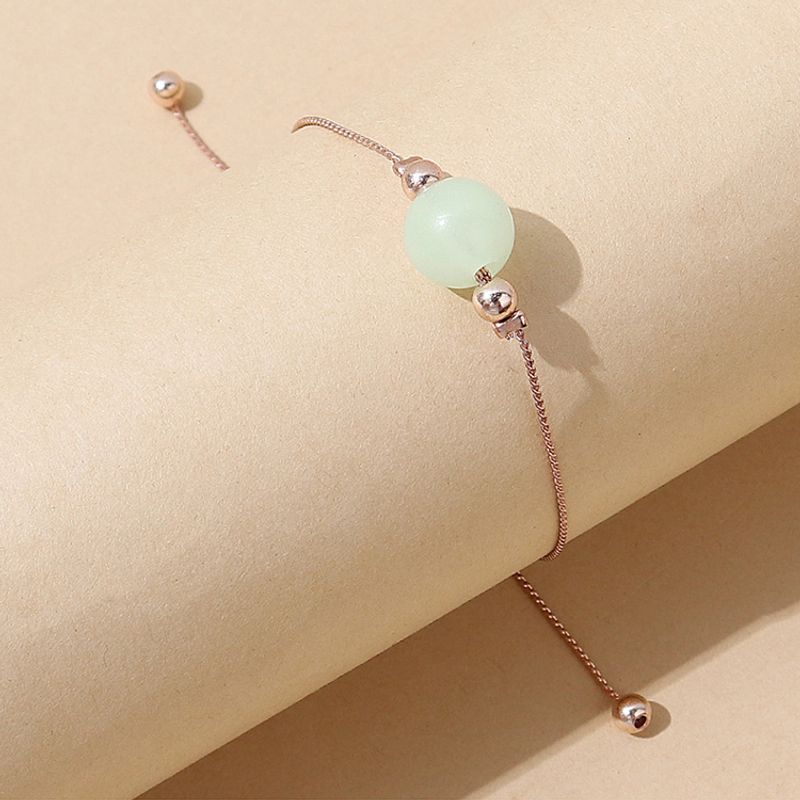 Niche Coréenne Populaire Bracelet En Alliage De Perles Lumineuses En Gros