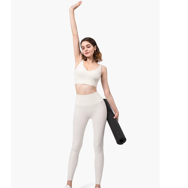 Lulu Die Gleiche Yoga-kleidung 2021 Neue Nackte, Bequeme Internet-berühmtheit Profession Elle High-end-fitness-sport Unterwäsche Set Frauen