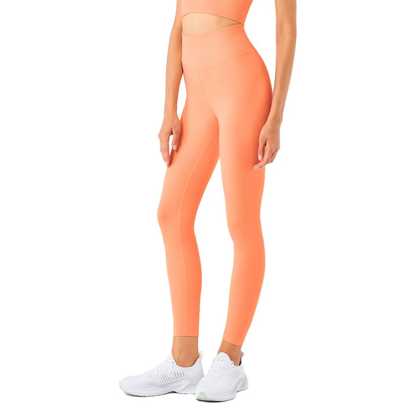 Pantalones De Yoga De Cintura Alta De Punto De Nuevo Estilo Que Absorben La Humedad Pantalones Ajustados De Fitness Para Mujeres