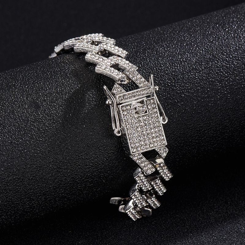 European And American Hip Hop 15mm Wide Cuban Chain Necklace