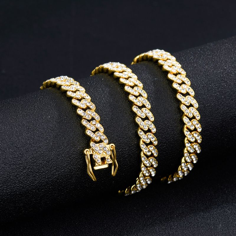 Cuban Necklace Female Men's Fashion Ins Cold Style Hip Hop New Trending Fashion Trendy Clavicle Chain 9mm