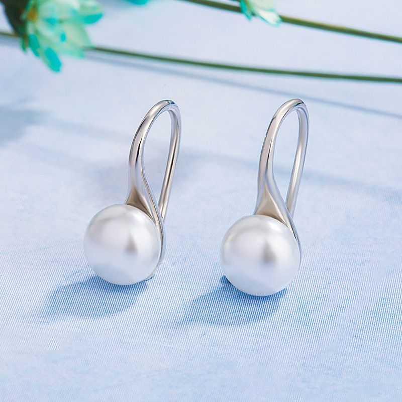 Korean Version New Trendy Temperament Pearl Earrings Simple Wild Earrings Jewelry