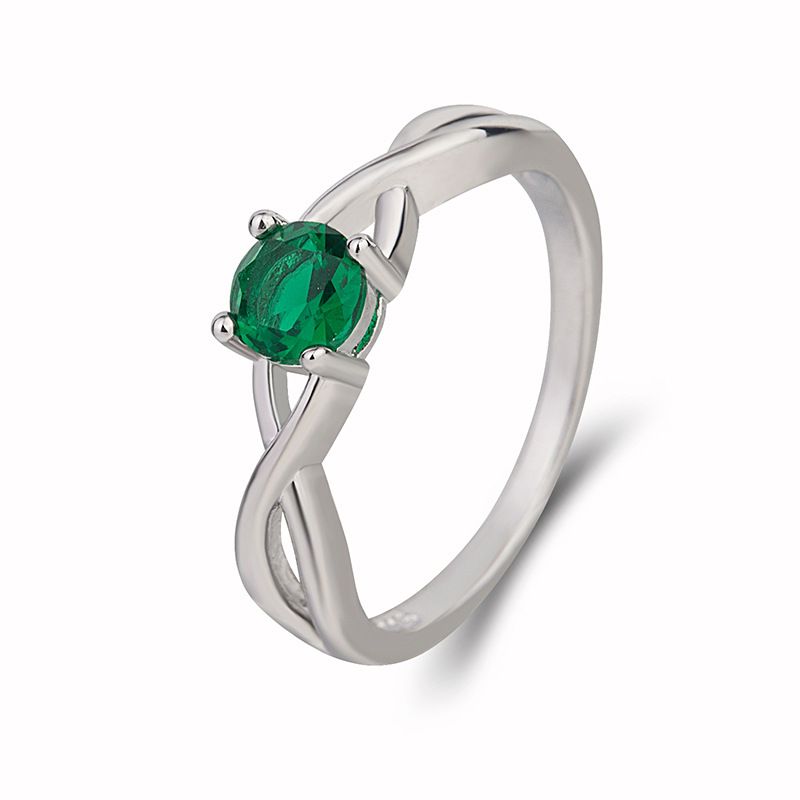 Zirkonia Rosa Diamant Europäischer Und Amerikanischer Lila Ring Zeigefingerring Einfacher Modeschmuck